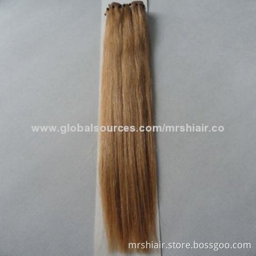 20-inch Brown Color Straight Weighs 100g Indian Ez Weft Hair